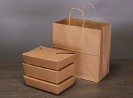 分解性のロゴの注文のクラフト紙袋 80g 100g 130g 170g の食糧テイクアウト袋