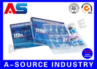 偽造防止のステロイドの注入レーザー10mlガラスびんの収納箱のパントンの青および白