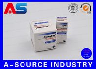 Pharmaのタブレット50CCのプラスチックびんのための小さいペーパー銀製の丸薬箱の印刷のタブレットの薬剤箱