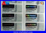 薬物の薬剤の注文のガラスびんのステッカー ペット/ポリ塩化ビニール CMYK