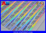 10ml シルバーホログラム 改ざん証明 セキュリティラベル スクラッチオフコード 3Dホログラム印刷