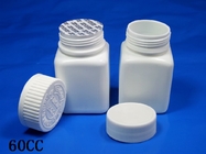 チャイルドプルーフのふたおよび保護シールが付いている HDPE の医学のプラスチック薬瓶