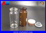 10MLふたISO19001-2008が付いている生物CMYKの印刷の薬学のガラス ビンは承認した