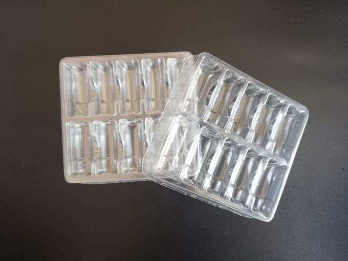 医学2mlは在庫4の包装ポリ塩化ビニールの透明なまめの皿をびん詰めにする