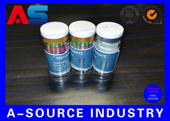 マット仕上げ 防水プラスチック 薬局ボトルラベル ステッカー ペプチド/チルゼ用