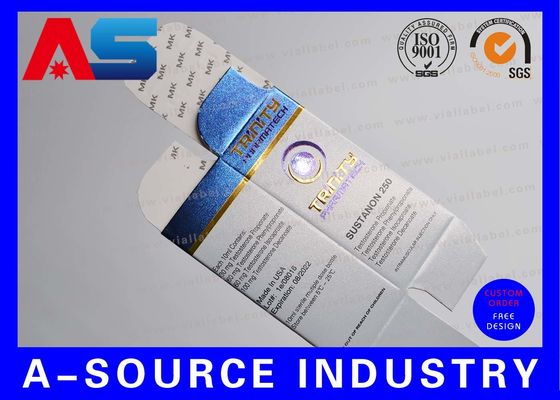 ボディビル/ペプチド包装用、両面印刷UVマット仕上げのカスタムメイド10mlバイアル保管ボックス