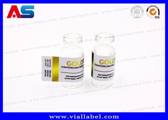 強力粘着 10ml バイアルステッカー 金箔印刷 注射用凍結乾燥ペプチド