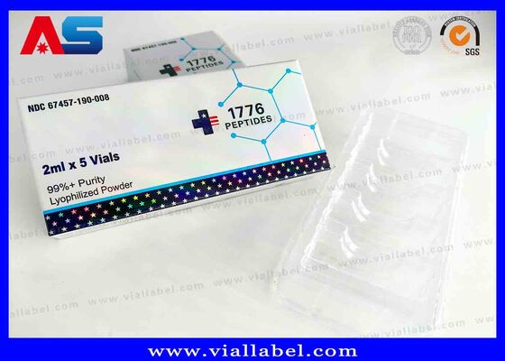 BPC ホログラフィックレーザー 小箱 2瓶用薬箱 3ml印刷