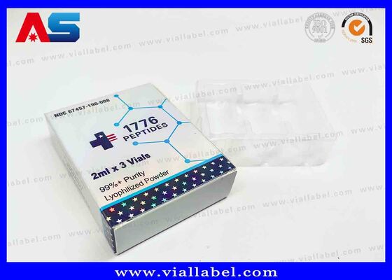 BPC ホログラフィックレーザー 小箱 2瓶用薬箱 3ml印刷