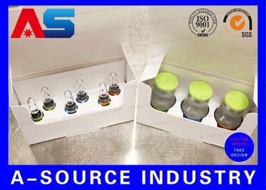オーダーメイドホログラム印刷 2ml フィルター 保存ボックス 10 x 2ml プラスチックのトレイとペプチド BPC