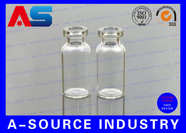 注射用 2ml - 10ml 透明な小さなガラス錠 シリコンタップ/フリップオフキャップ