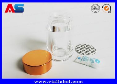 透明なアクリルプラスチック製の錠剤ボトル 金色の蓋付き 空の錠剤ボトル 小さなプラスチック製の錠剤容器