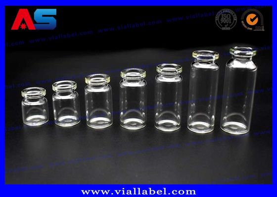 注射用 2ml - 10ml 透明な小さなガラス錠 シリコンタップ/フリップオフキャップ