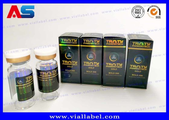 レーザーホログラム パントン色 実験室 小瓶 ボックスとラベル ボディビルディング 梱包ボックス