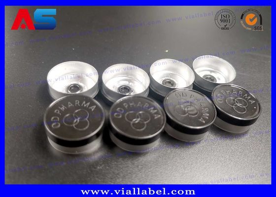 ボディビル用バイアル用、安全なゴム製蓋付きの管状ミニチュアガラスボトル、ブルーアンバーガラスボトル