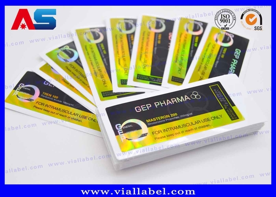 金/銀の葉紙デリカル 5ml ペプチドボトルラベル 印刷 マットラミネーション 薬剤のためのビオールステッカーメーカー