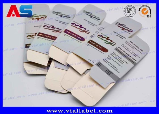 カスタムホログラムバイアル収納ボックス印刷 10mlバイアルボックスとパッケージング / 小型パッケージボックス