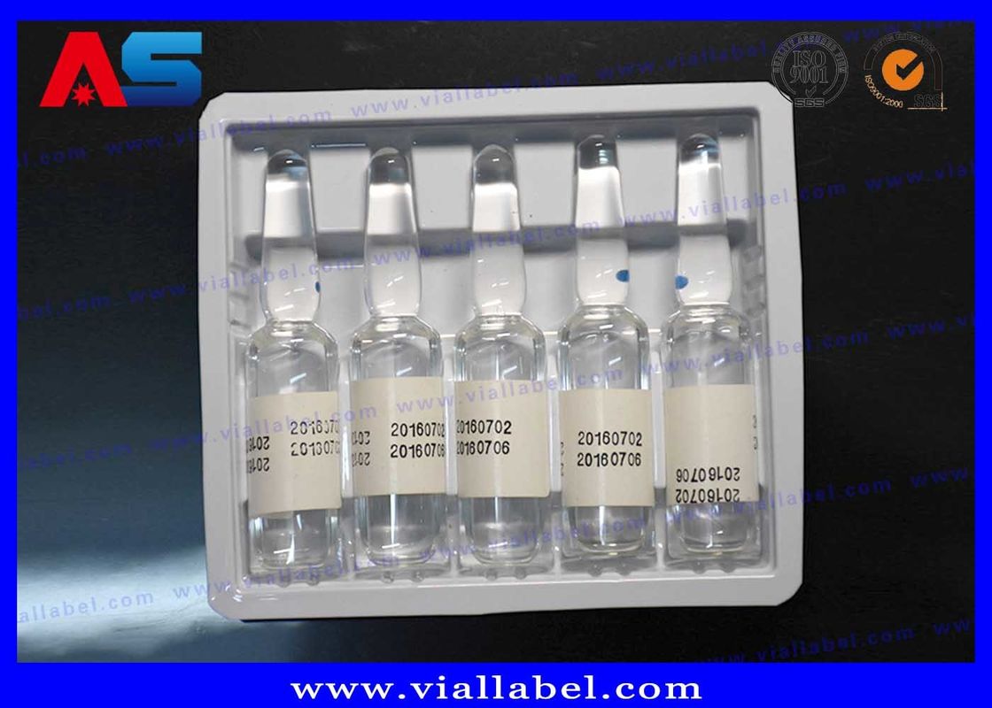 オイル アンプル 1ml プラスチック ブリスター パッケージ PVC / PET 素材 白色 オーダーメイド プラスチック トレイ