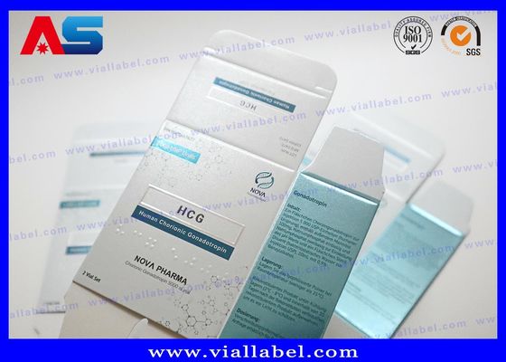 高品質の3mlペプチド紙の箱 3mlの2つのボトルのためのパッケージ 無料デザイン MOQ 500セット